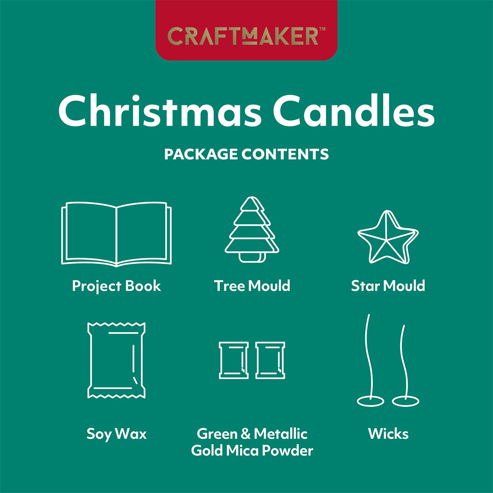 Craft Maker Christmas Candles Kit Classic Art/Craft Sctivity Set
