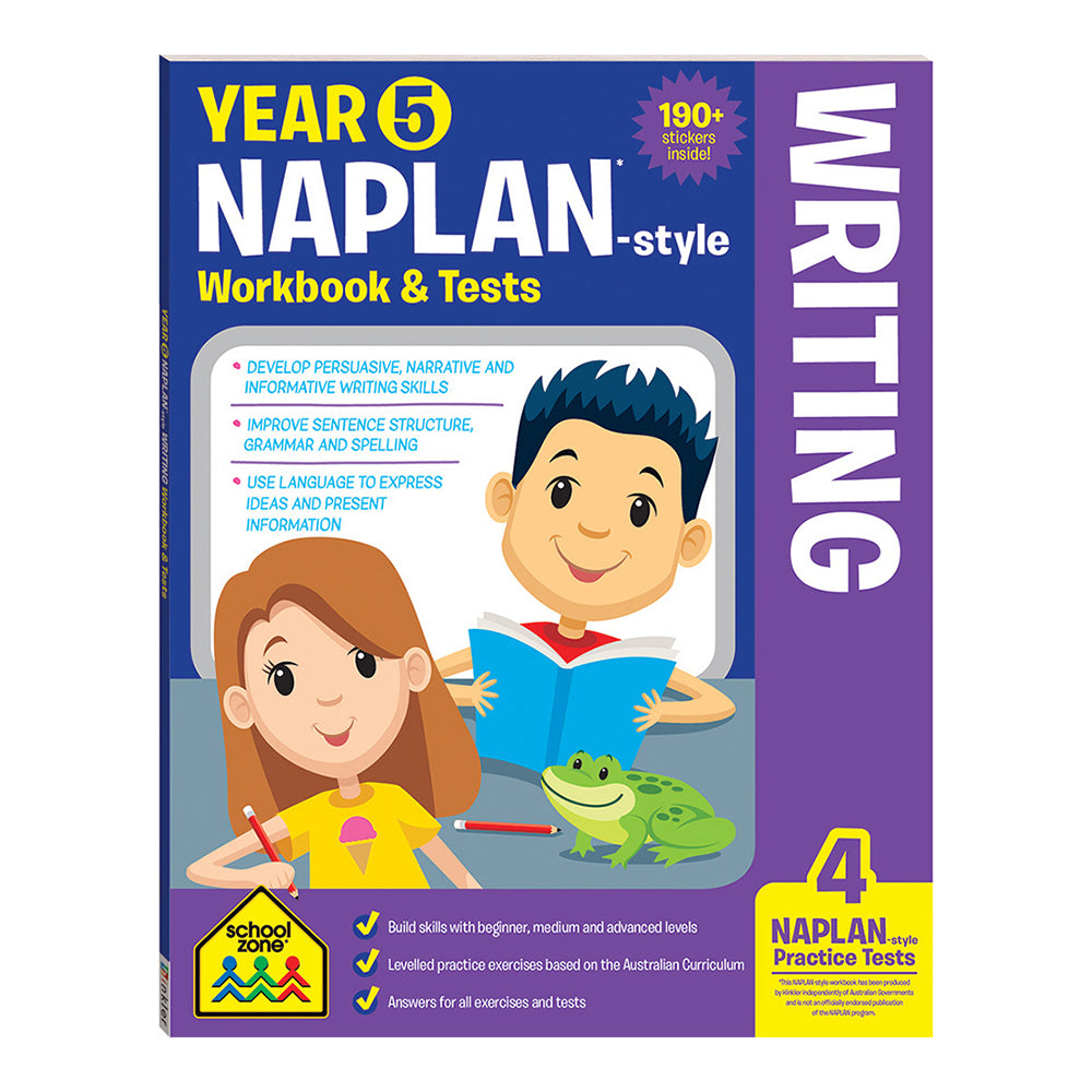 School Zone Year 5 Naplan*-style Writing Workbook & Tests Kids Book 10y+