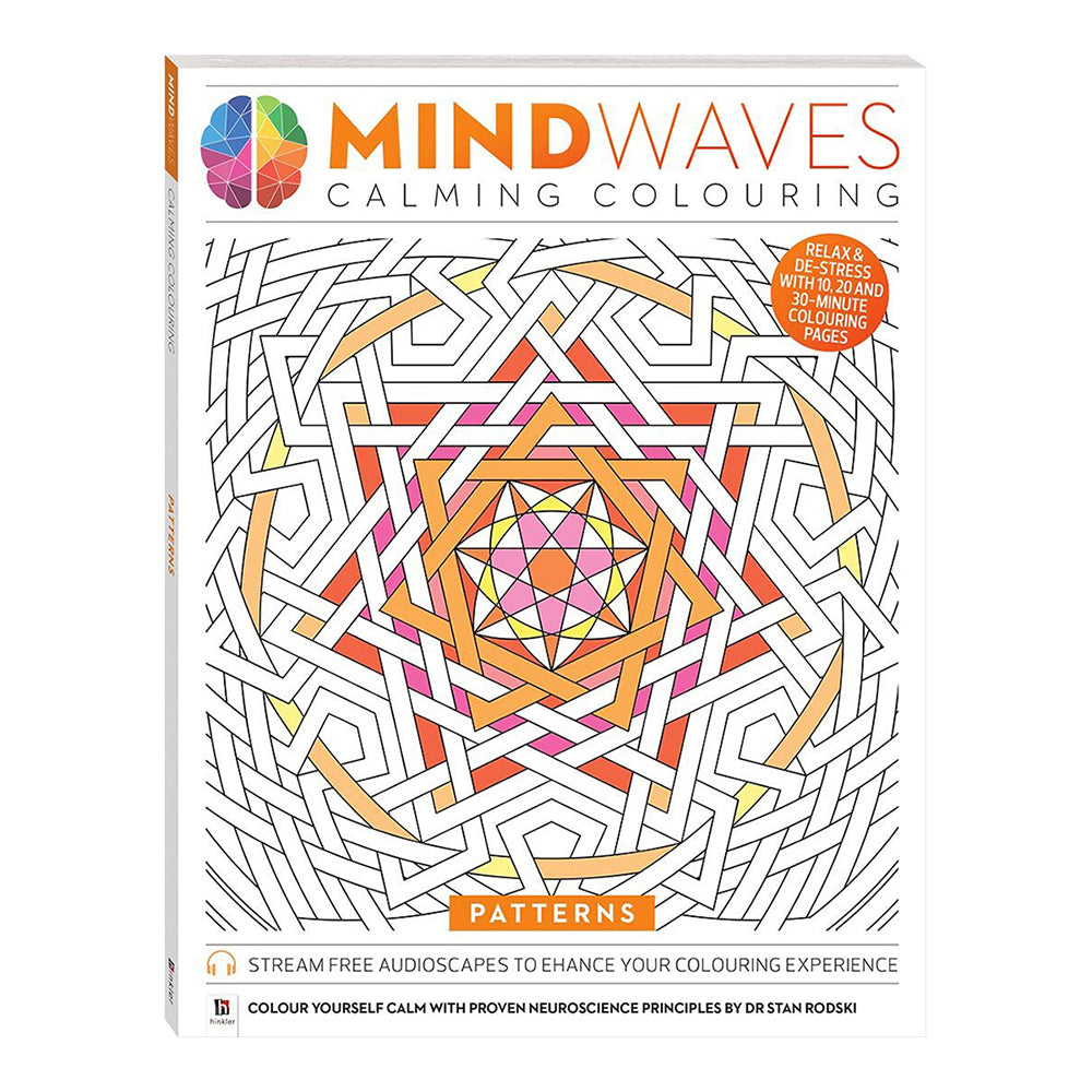 Art Maker Mindwaves Calming Colouring: Patterns Adult Activity Book