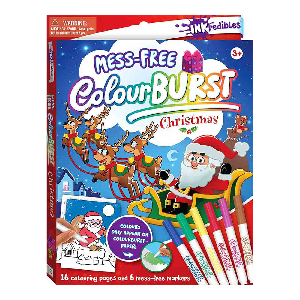 Inkredibles: Colour Burst Christmas Colouring Activity Kit 3y+