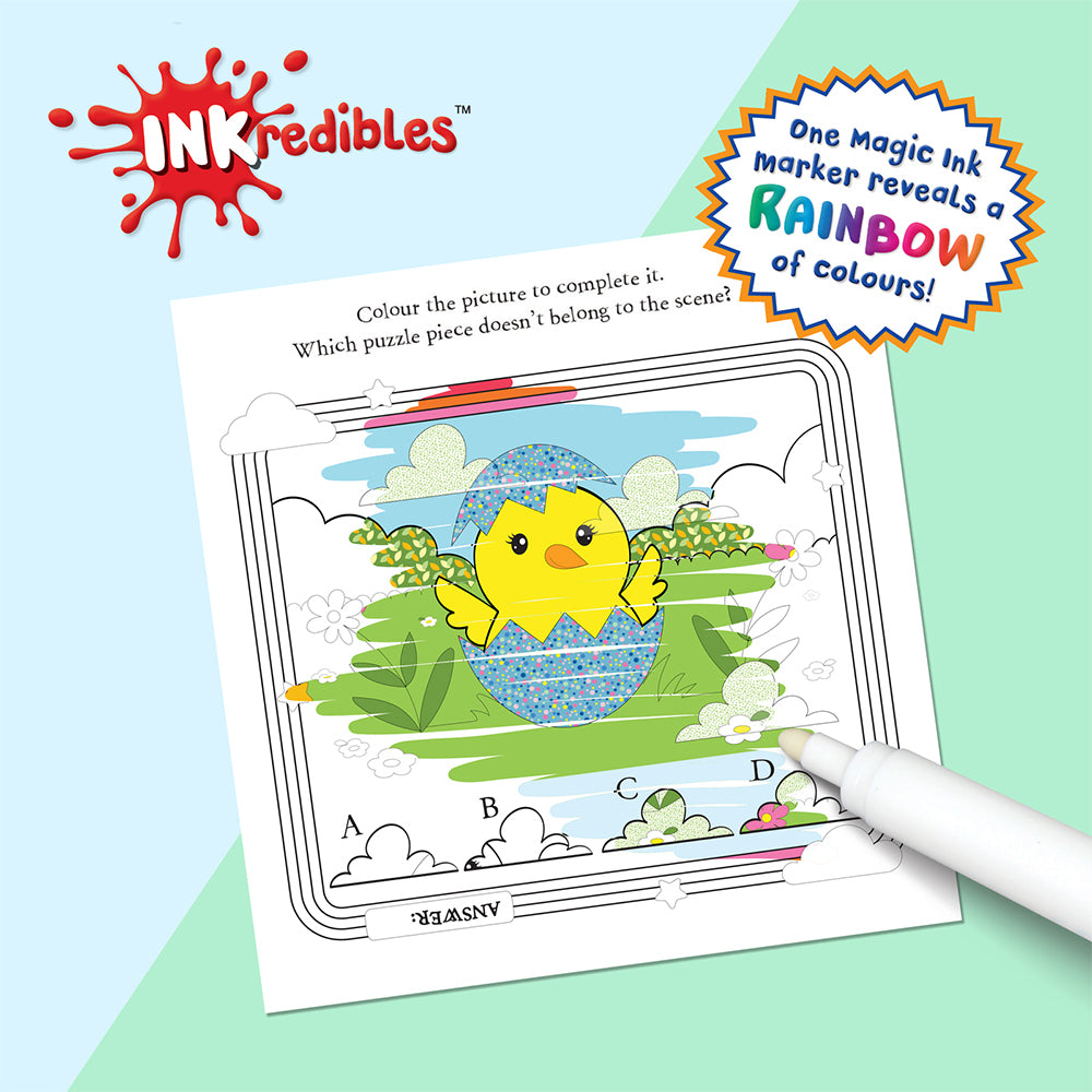 Inkredibles Easter Fun Magic Ink Pictures Colouring Activity Kit 3y+