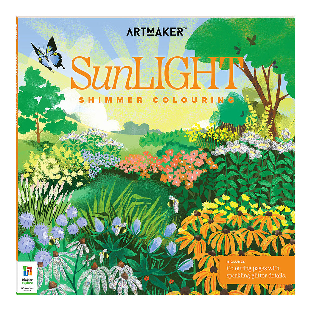 Art Maker Sunlight Shimmer Colouring Activity Book Adult