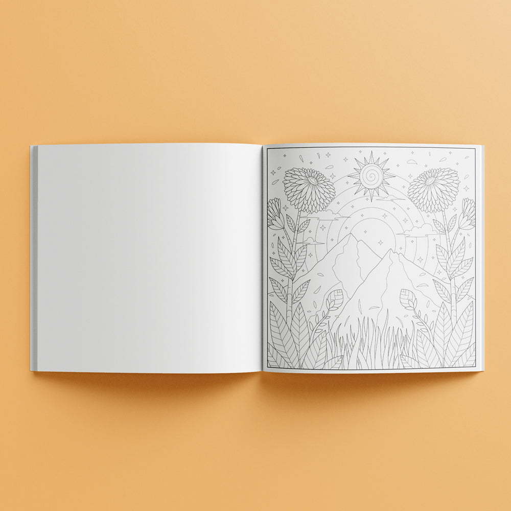 Art Maker Sunlight Shimmer Colouring Activity Book Adult