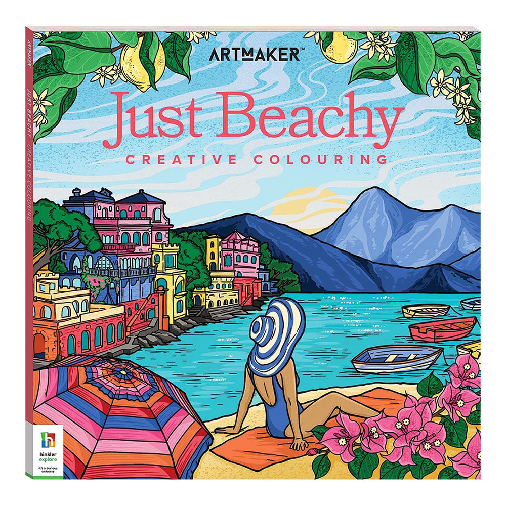 Art Maker Just Beachy Colouring Book Adult Activity Book