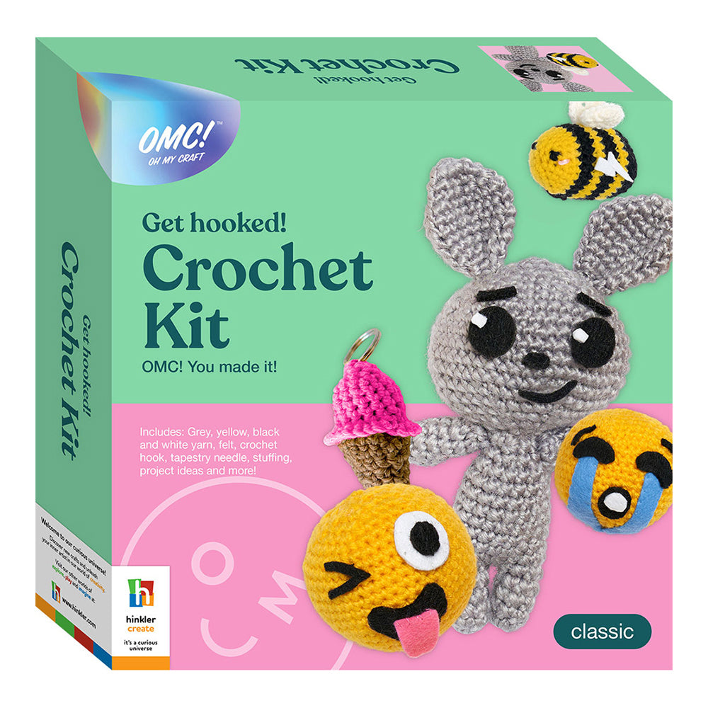 OMC! Get Hooked! Kids Fun Crochet Kit Creative Craft