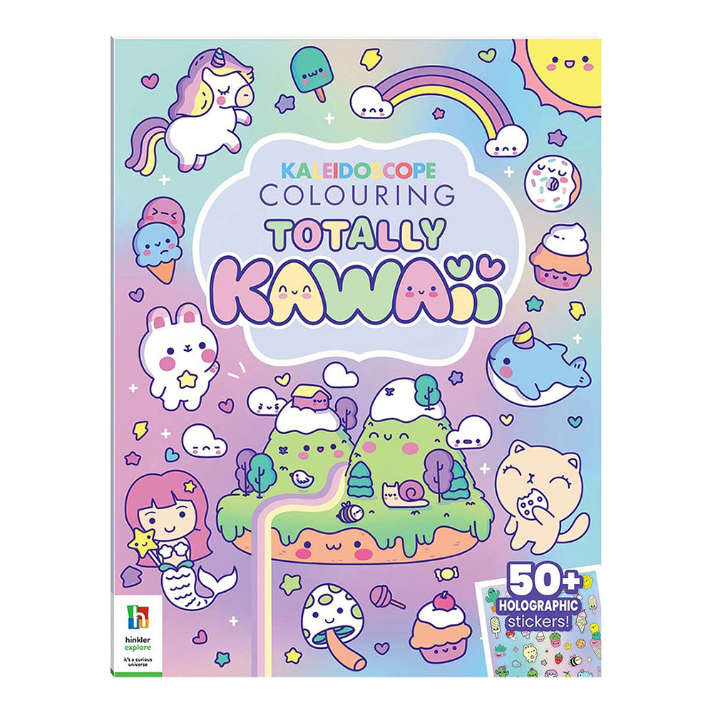 Kaleidoscope Sticker Colouring: Totally Kawaii Colouring Book 6y+