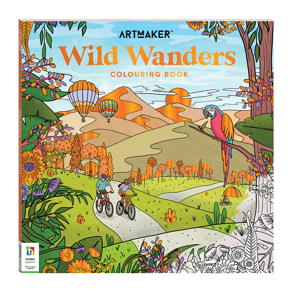 Art Maker Wild Wanders Colouring Book Adult Activity Book