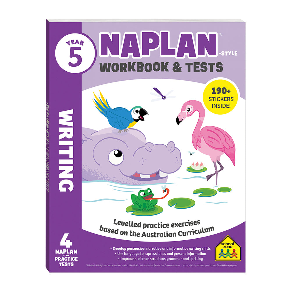 School Zone Year 5 Naplan*-style Writing Workbook and Tests Kids Book 9y+