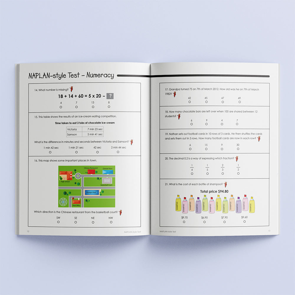 School Zone Year 5 Naplan*-style Practice Tests Kids Study Book 9y+