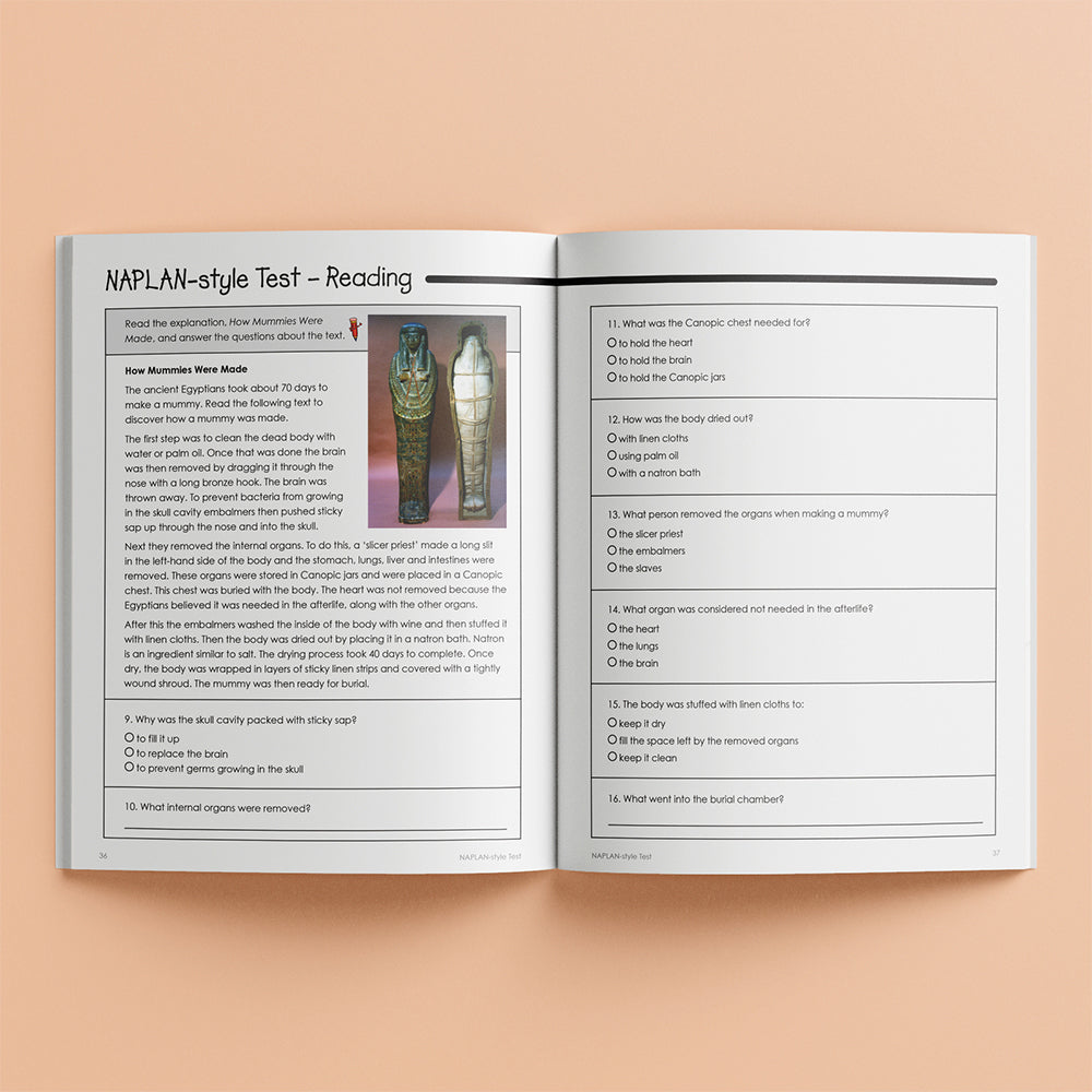 School Zone Year 7 Naplan*-style Practice Tests Kids Study Book 10y+