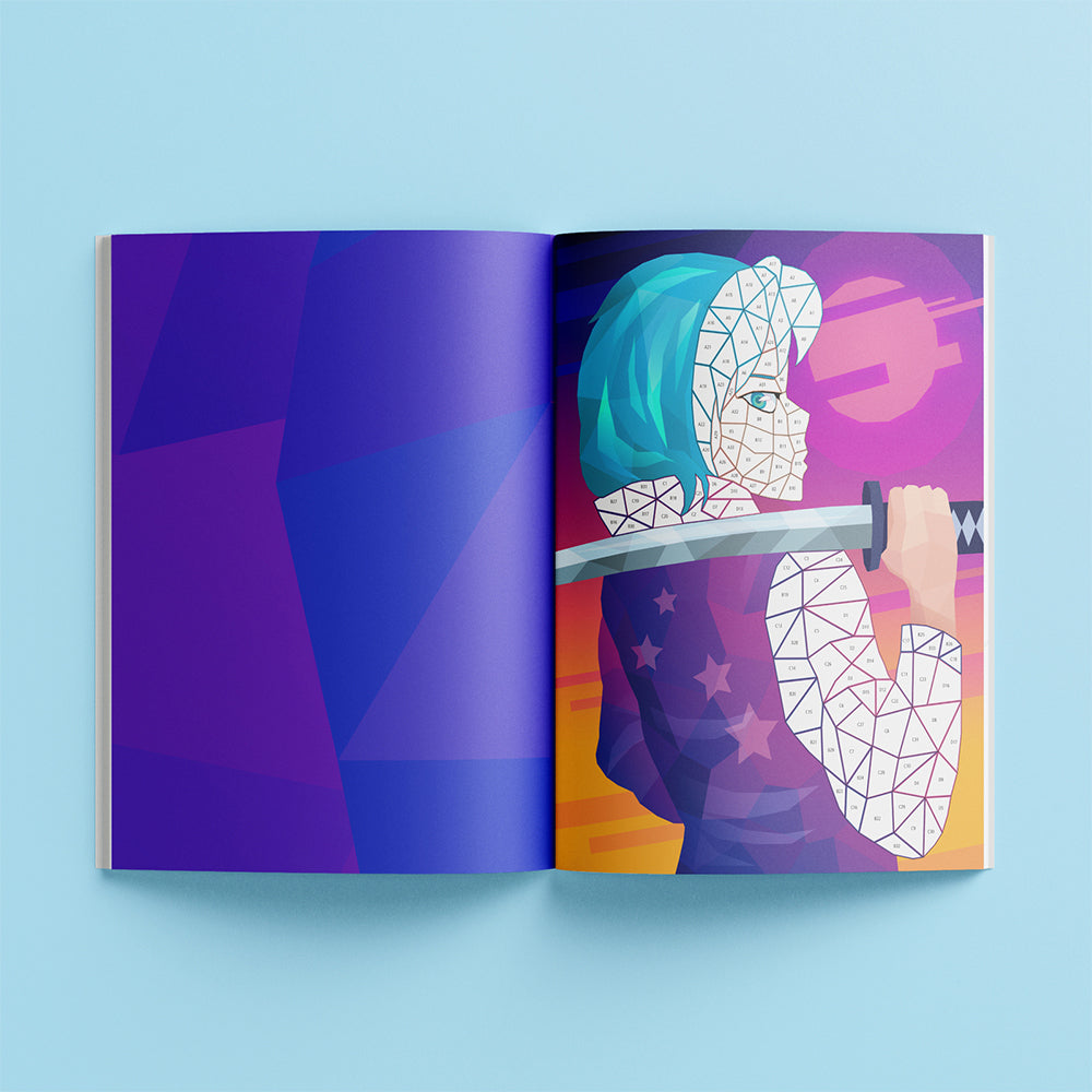 Kaleidoscope Sticker Mosaics Manga Sticker Art Book