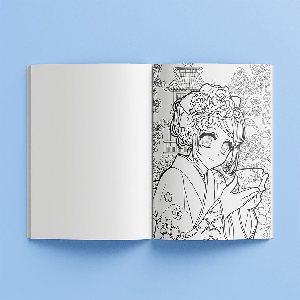 Art Maker Manga Colouring Book Adult Activity Book