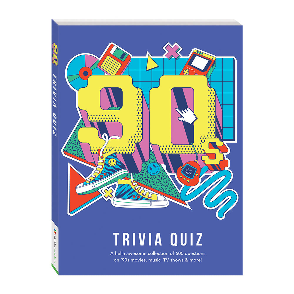 Hinkler Explore 90s Trivia Quiz Pop Culture Trivia Question Book