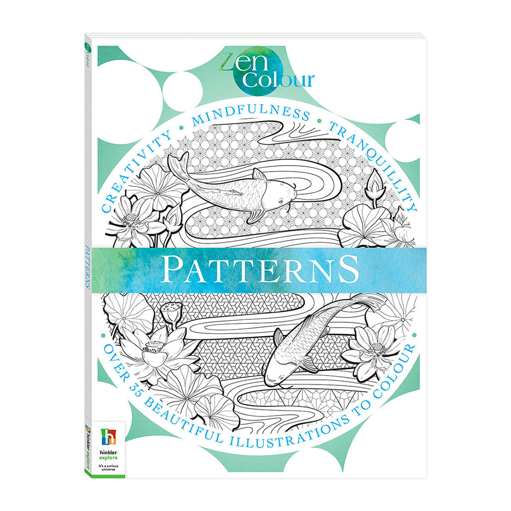 Art Maker Zen Colour Patterns Adults Colouring Activity Book