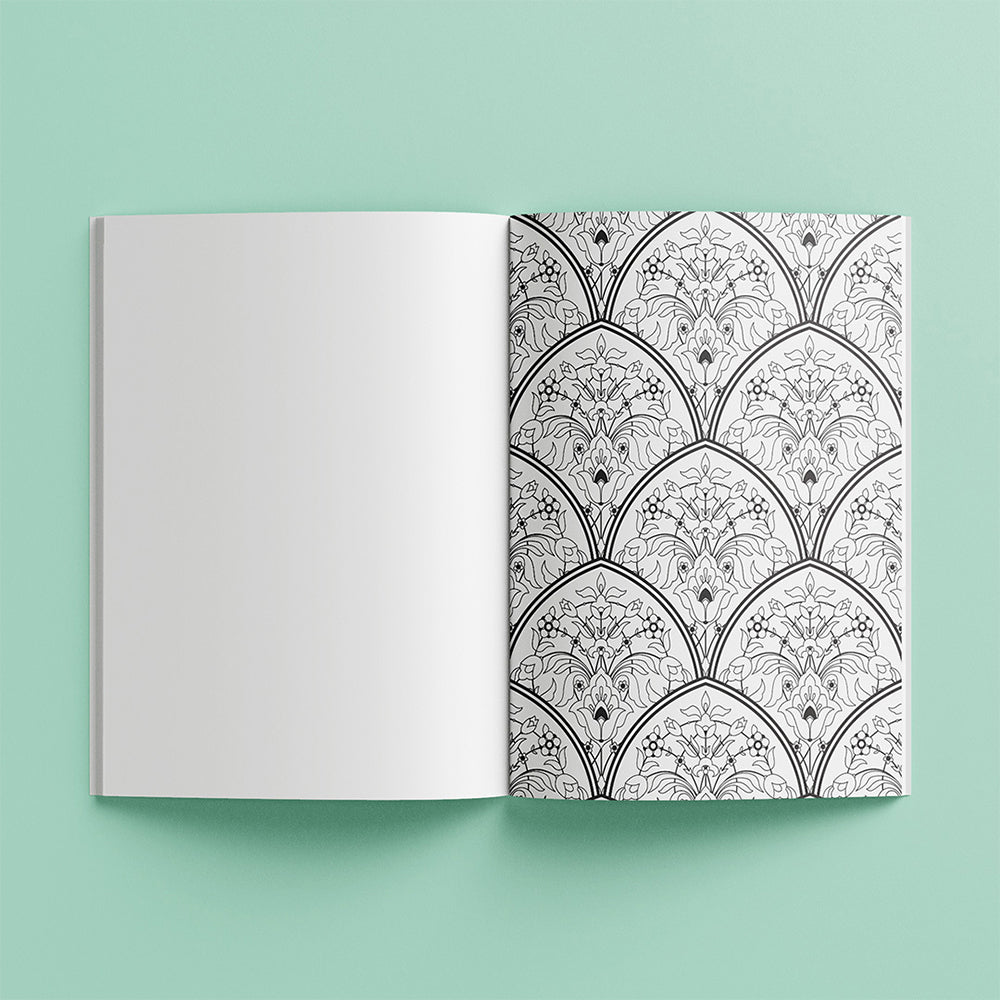 Art Maker Zen Colour Patterns Adults Colouring Activity Book