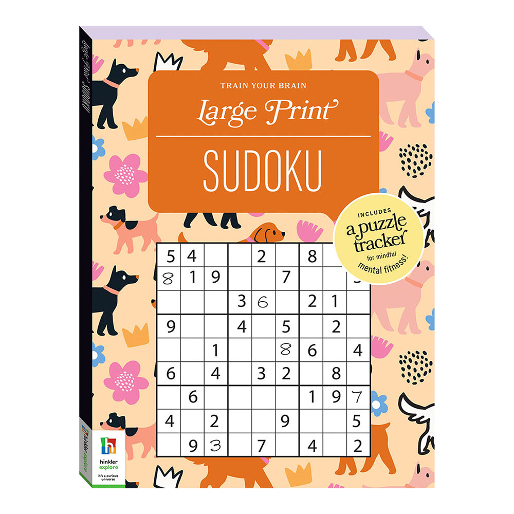 Hinkler Large Print Puzzles Series 3 Sudoku Game Book Adults