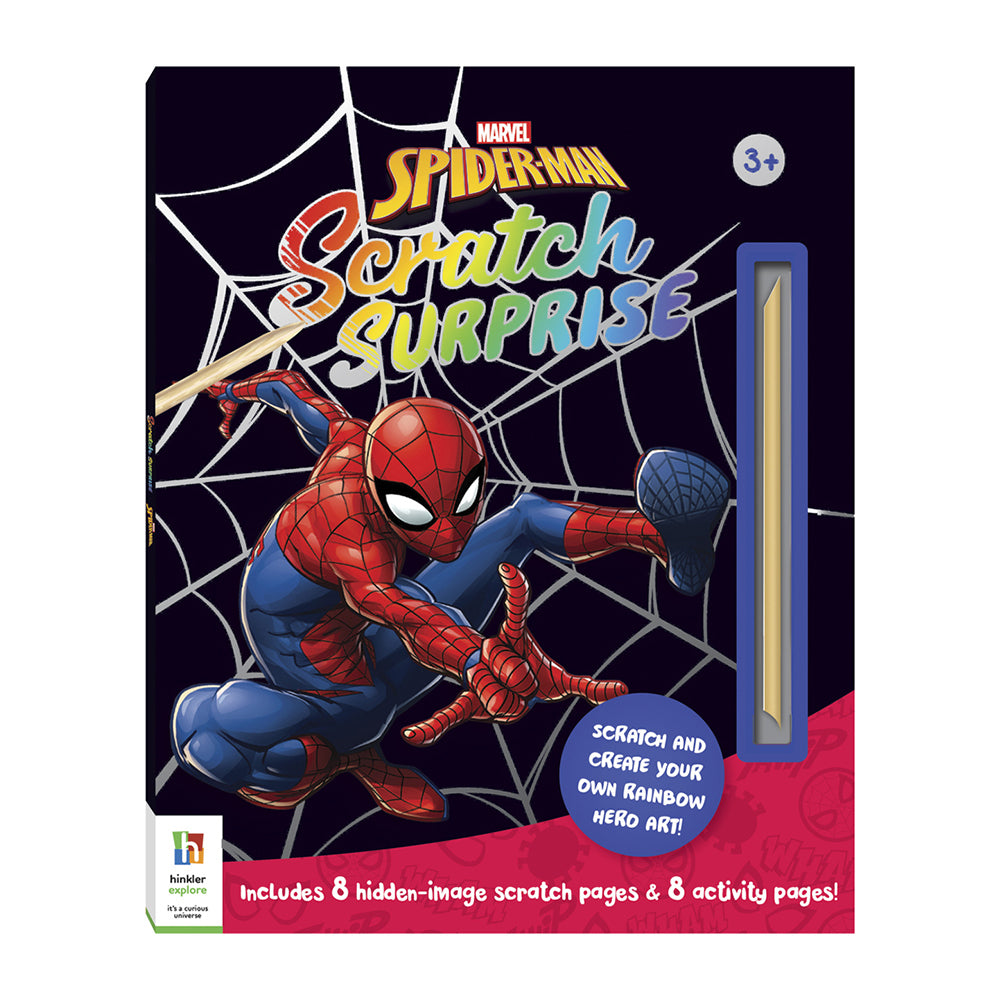 Kaleidoscope Scratch Surprise Spider-Man Kids Activity Book 3-6y