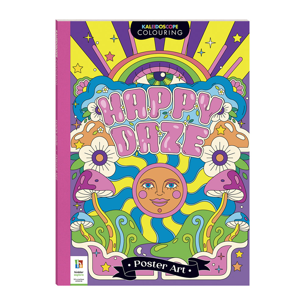 Kaleidoscope Colouring Poster Art Happy Daze Kids 8-14y