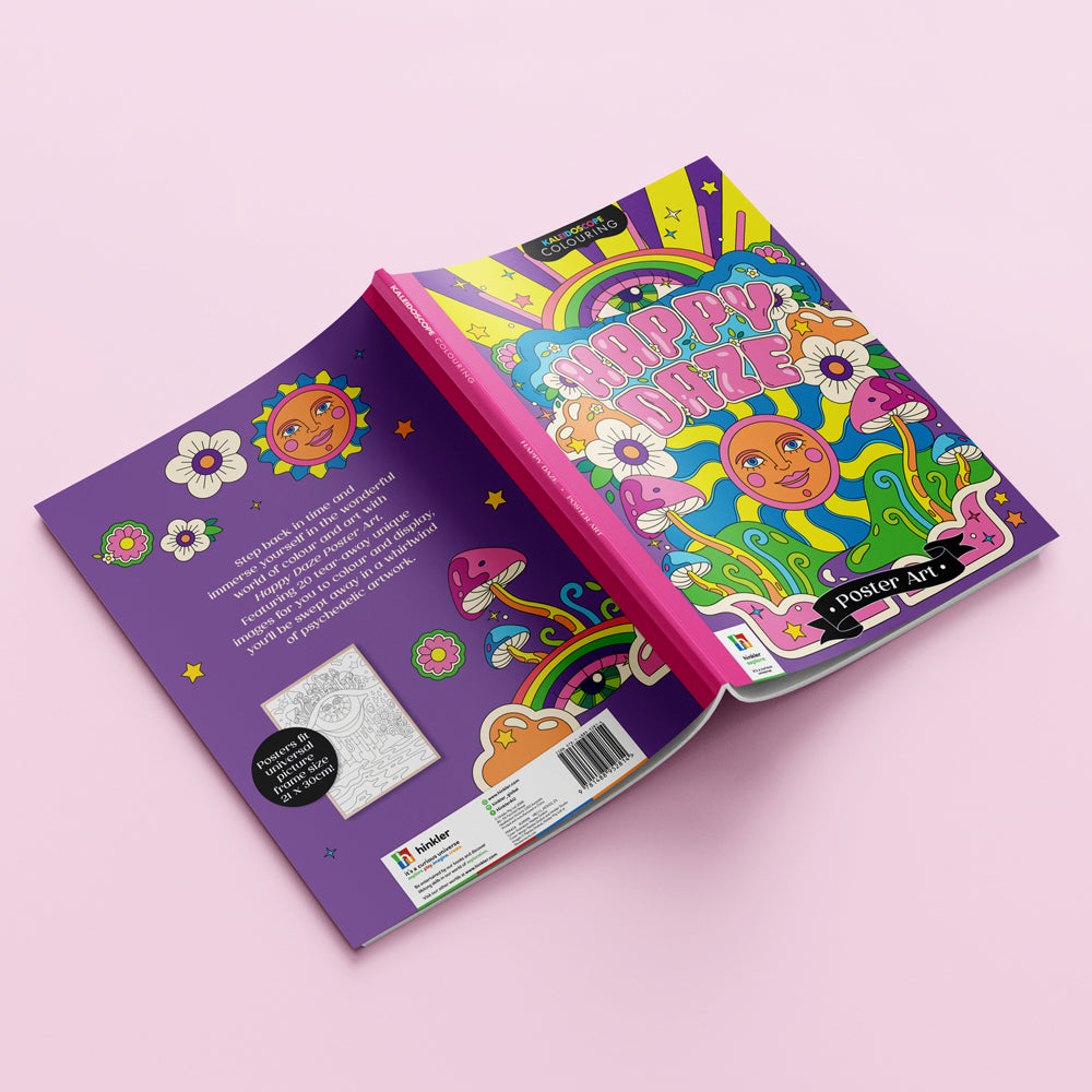 Kaleidoscope Colouring Poster Art Happy Daze Kids 8-14y