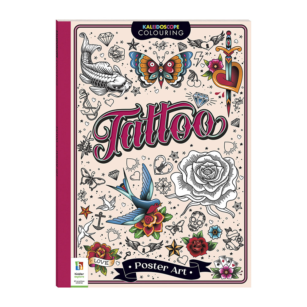 Kaleidoscope Poster Art Tattoo Art Kids/Childrens Art/Craft Book 8y+