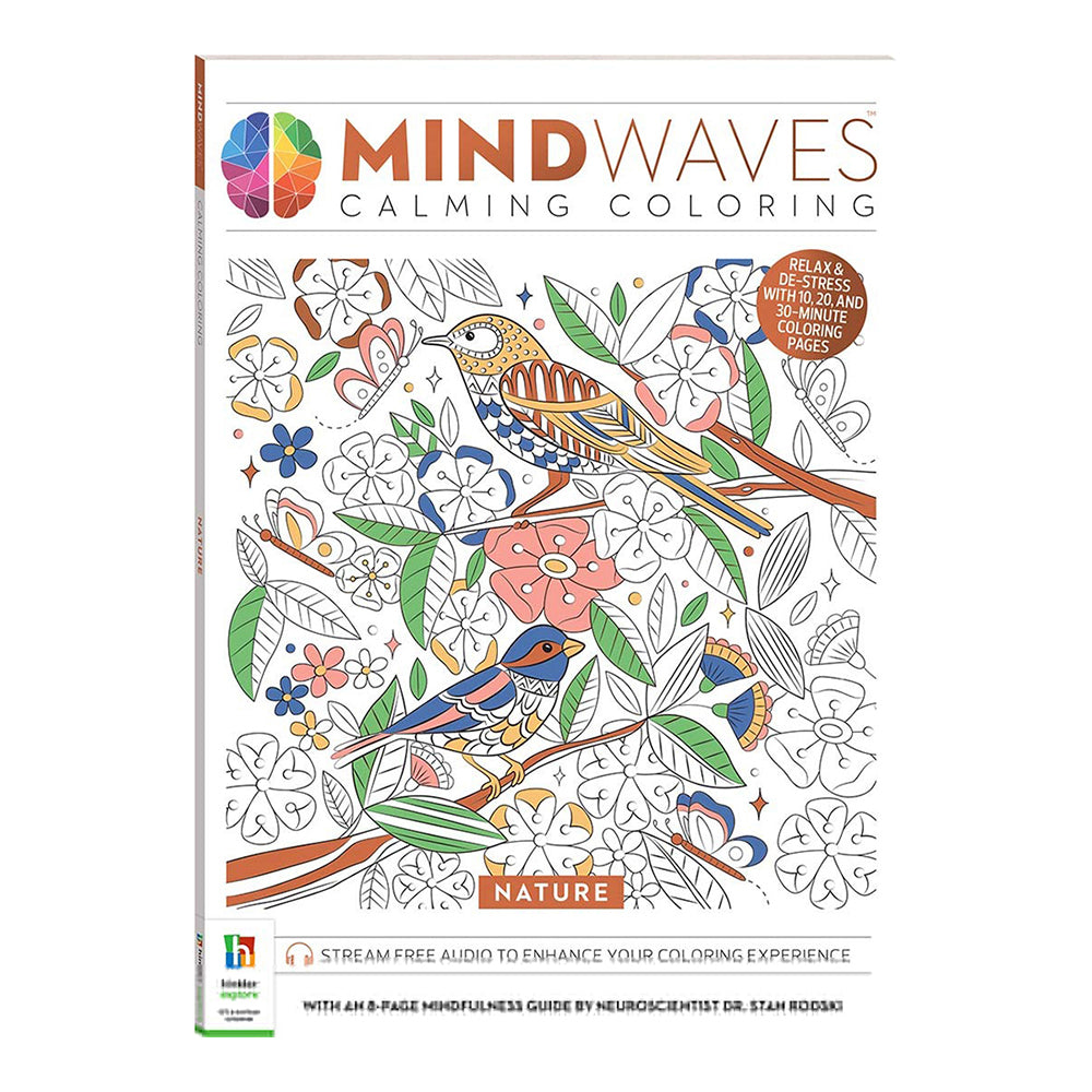 Art Maker Mindwaves Calming Coloring Nature Adult Activity Book