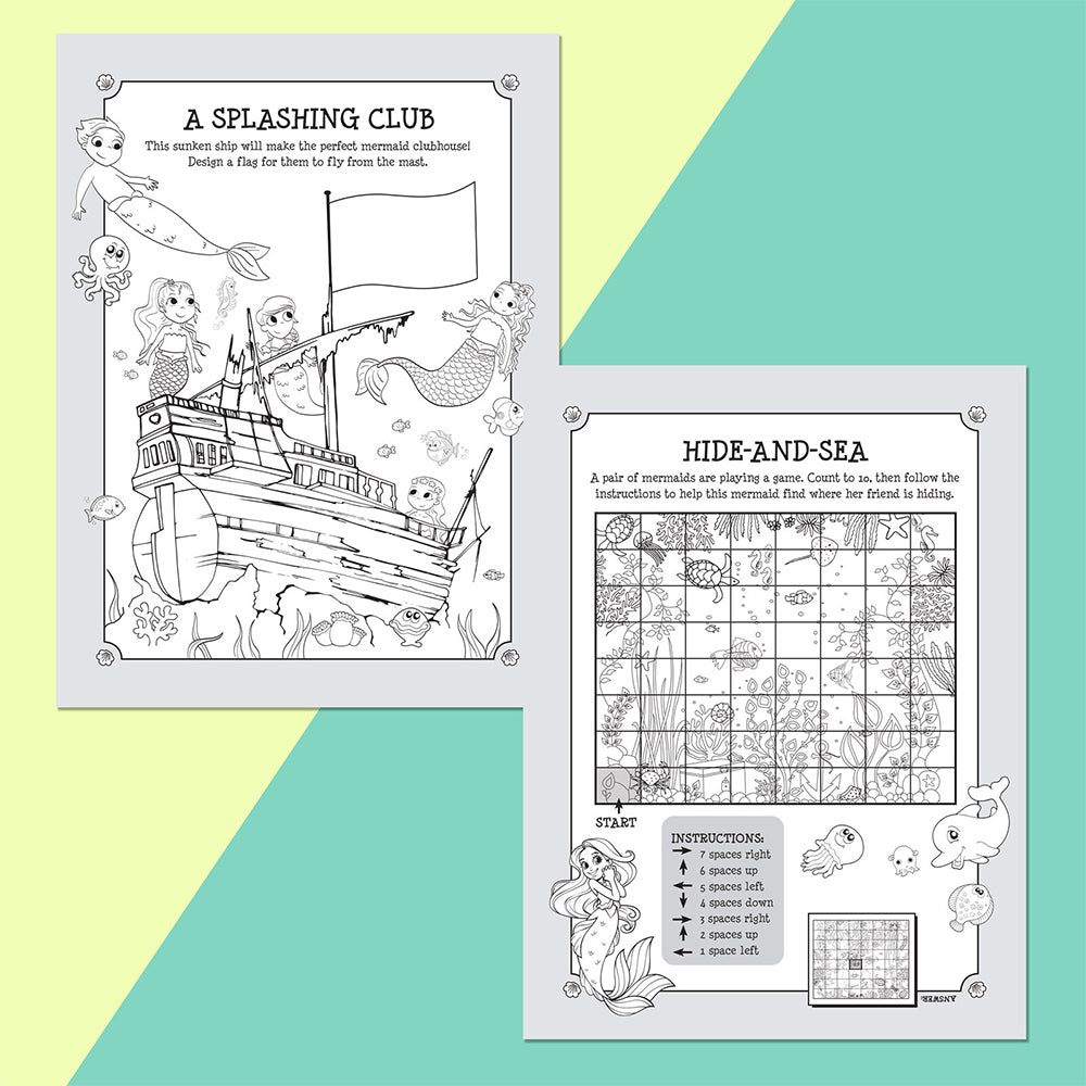 Kaleidoscope Scratch Surprise Mermaid Fantasy Activity Book 3y+