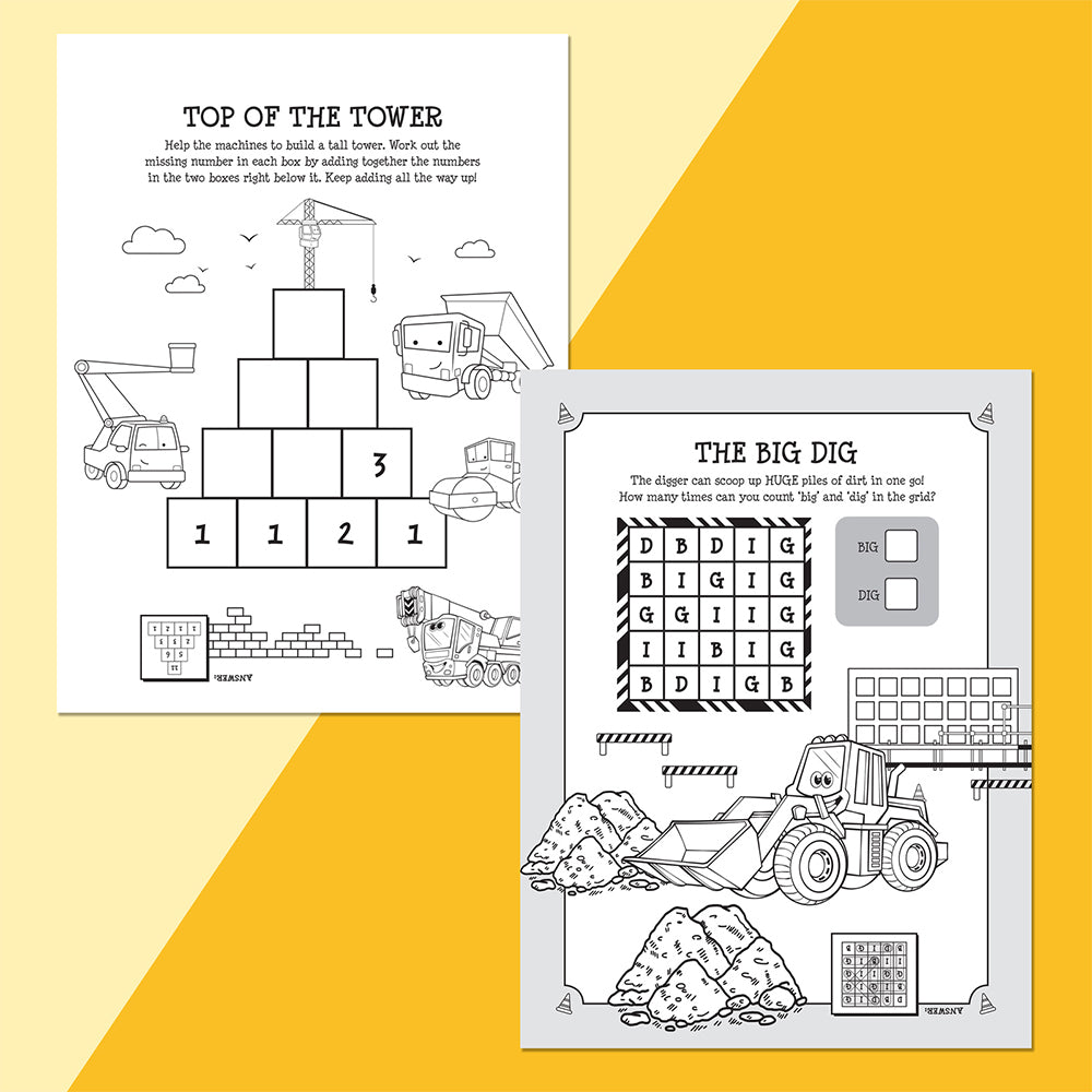 Kaleidoscope Scratch Surprise Mighty Machines Activity Book 3y+