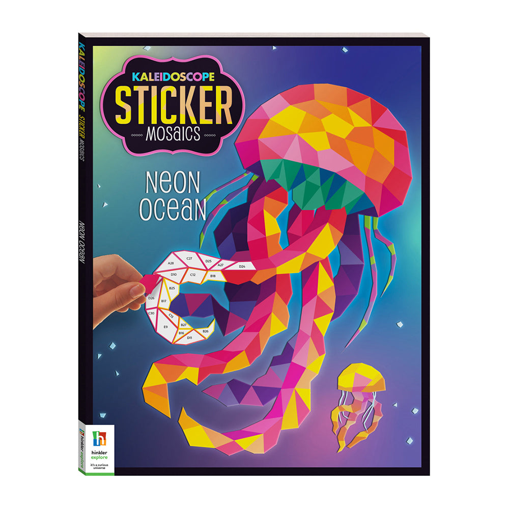 Kaleidoscope Sticker Mosaics Neon Ocean Kids/Children 8-16y