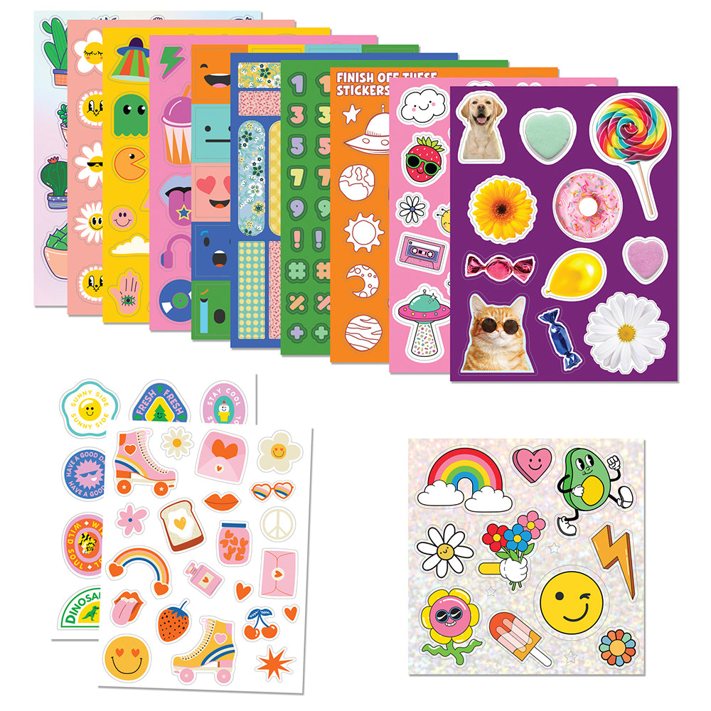 Kaleidoscope Sticker Bomb Hello Happy Kids Activity Book 6y+
