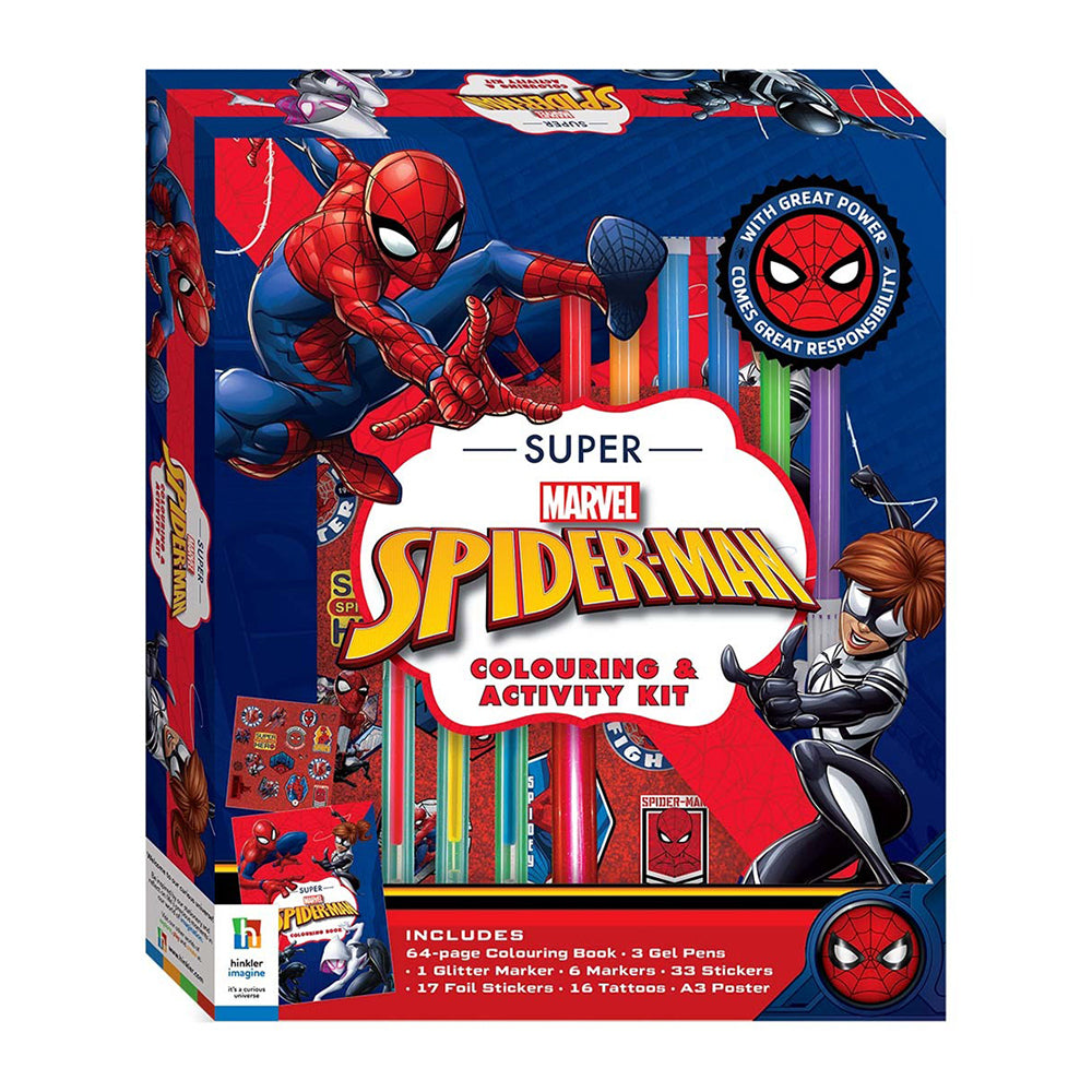 Bookoli Kids Super Spider-Man 64-Page Colouring & Activity Kit