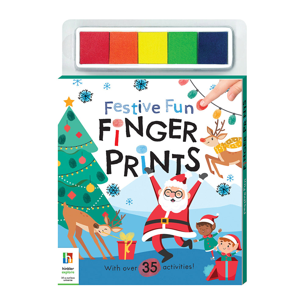 Kaleidoscope Festive Finger Prints Kids Finger Painting Book 3y+