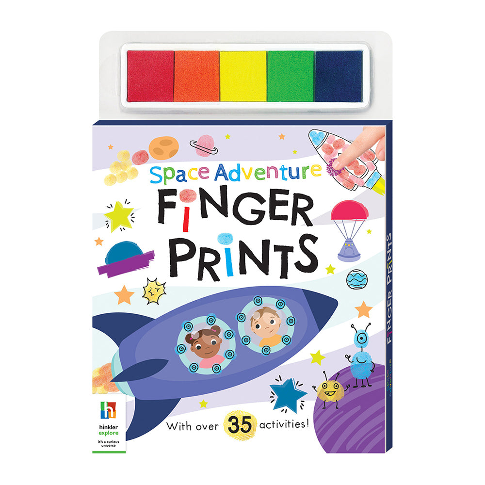 Kaleidoscope Space Adventure Finger Prints Kids Finger Painting Book 3y+