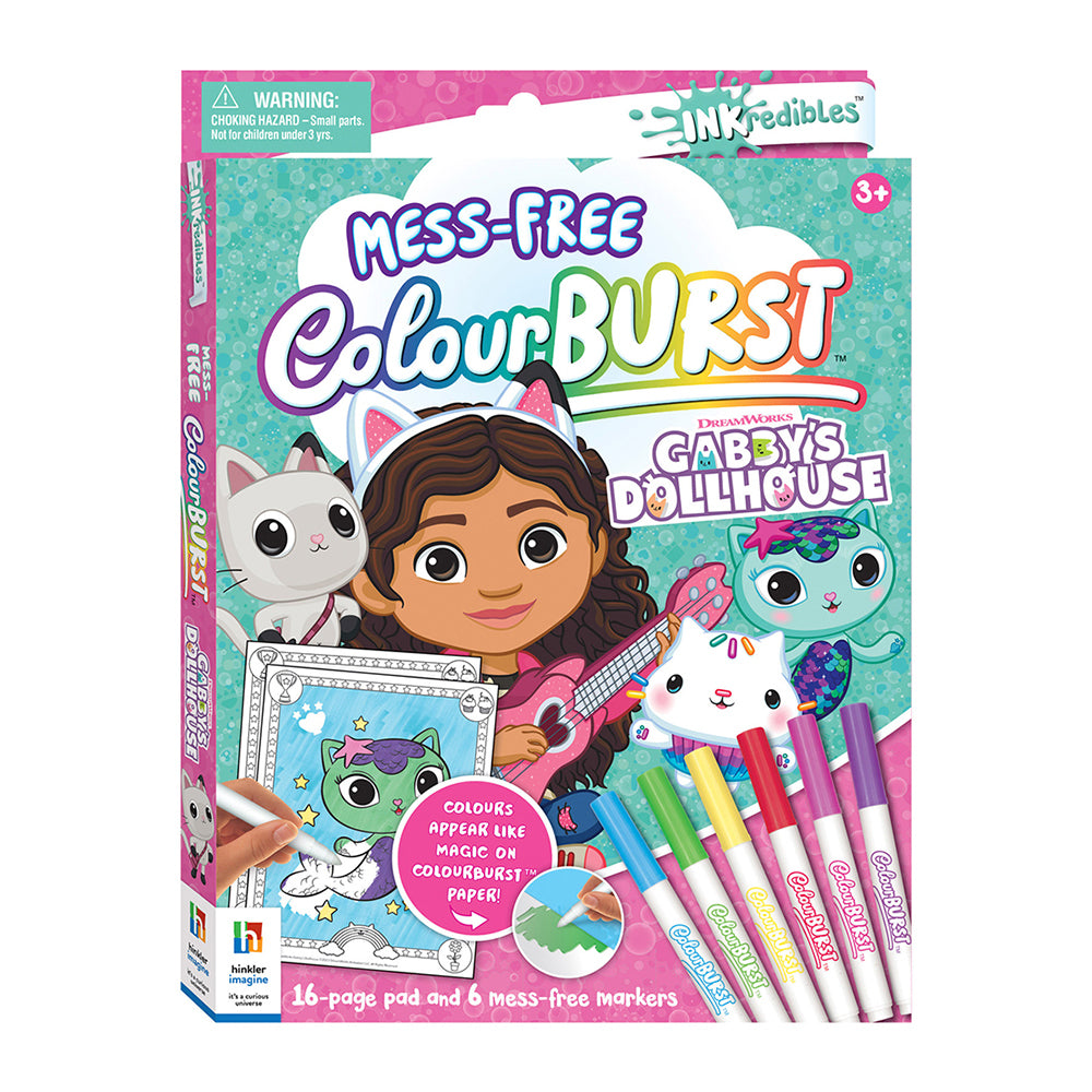 Inkredibles Colour Burst Gabby's Dollhouse Colouring Activity Kit 8y+