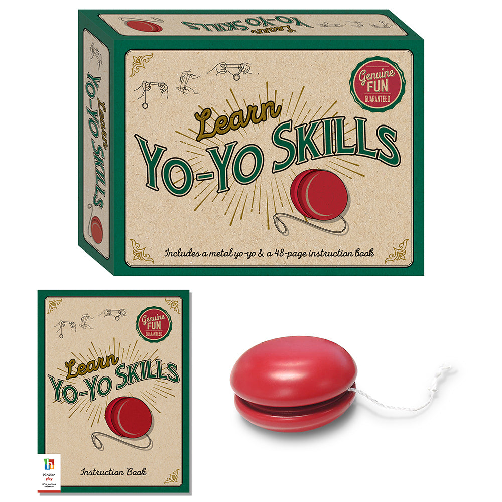 Hinkler Play Retro Box Learn Yoyo Skills Toy Activity Kit