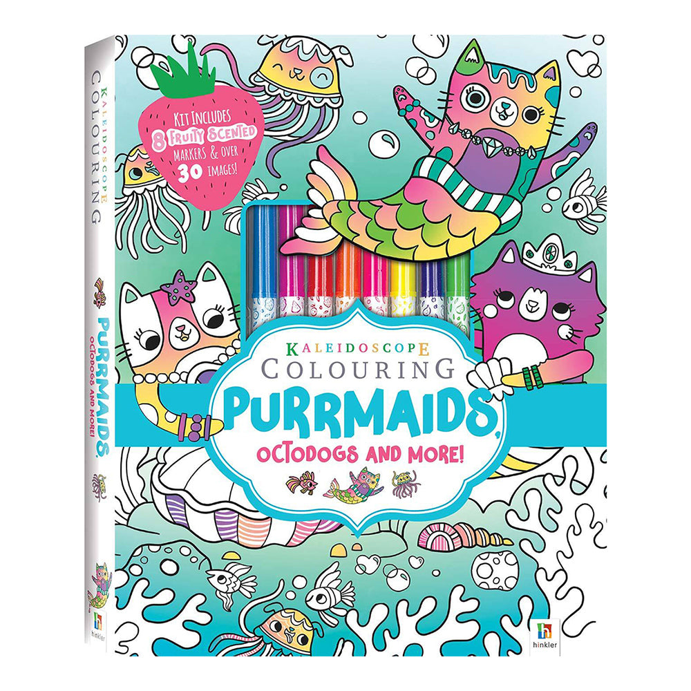 Kaleidoscope Colouring: Purrmaids, Octodogs and More Colouring Book Kit 4y+