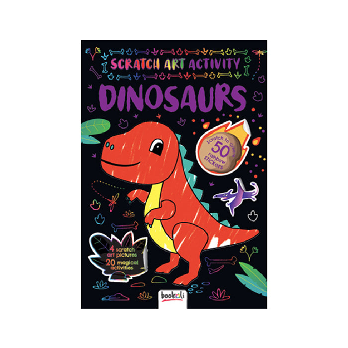 Bookoli Scratch Art Activity: Dinosaurs Book 4y+