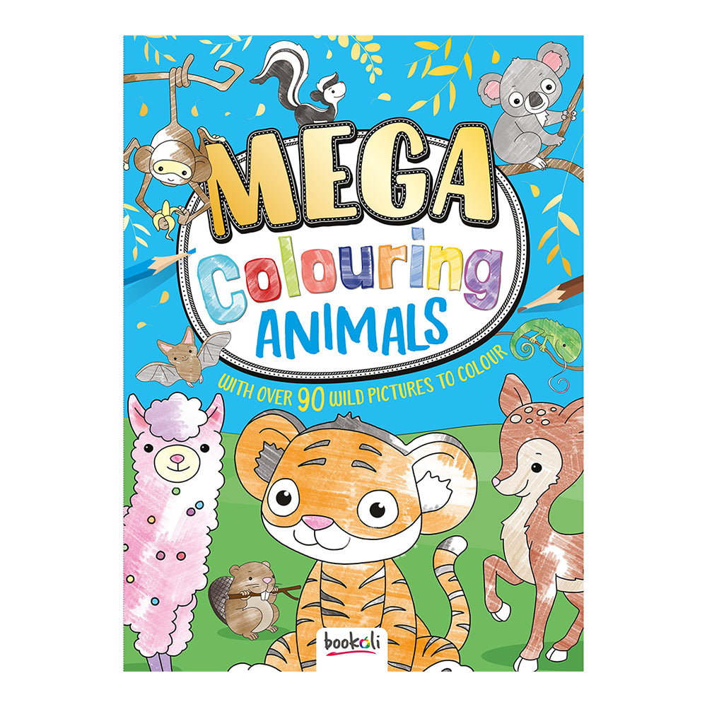 Bookoli Mega Colouring: Animals Kids Colouring Book
