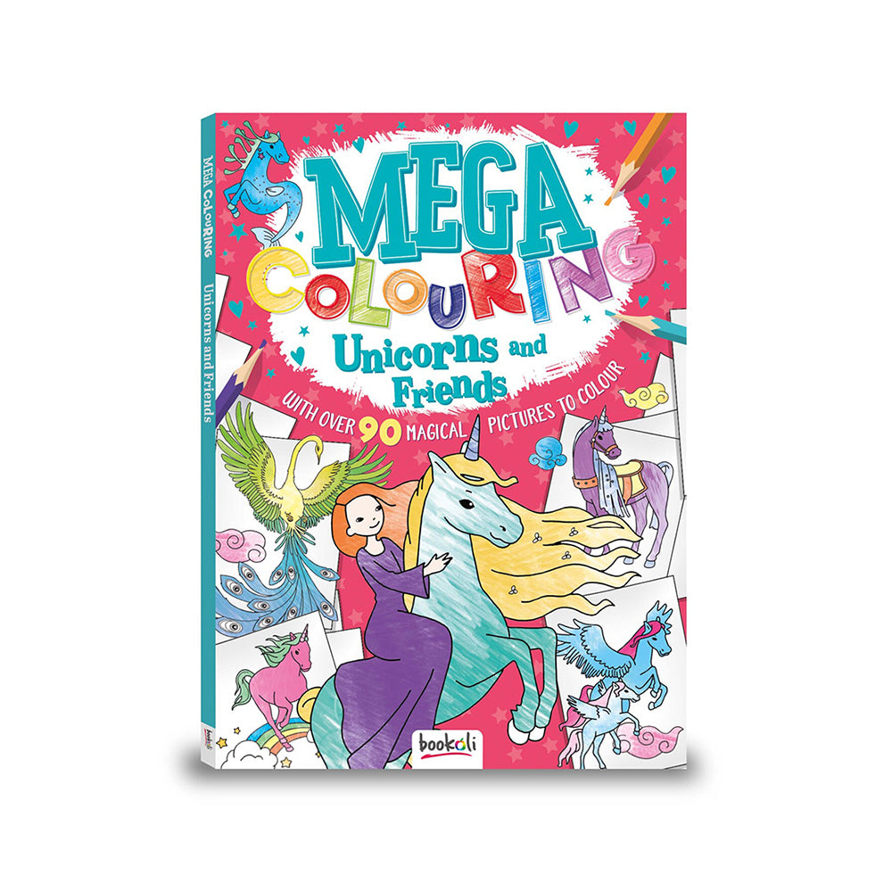 Bookoli Unicorns & Friends Mega Colouring Book