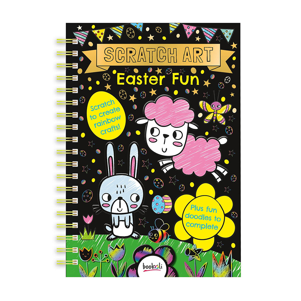 Bookoli Scratch Art Makes Easter Fun Art/Craft Activity Book 4y+