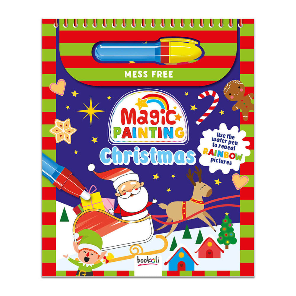 Bookoli Magic Painting Mess Free Christmas Colour Book w/ Pen Kids