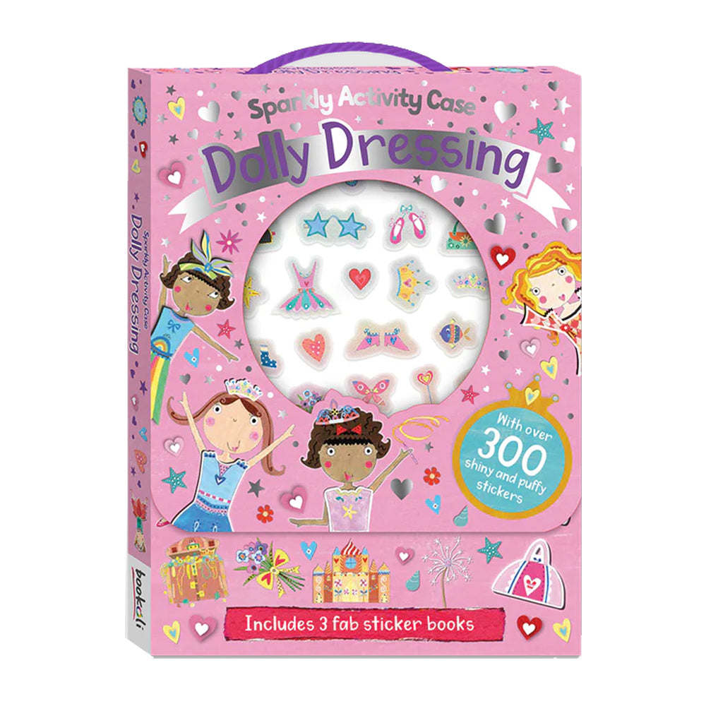Bookoli Sparkly Activity Case Dolly Dressing Kids/Children Colouring Book