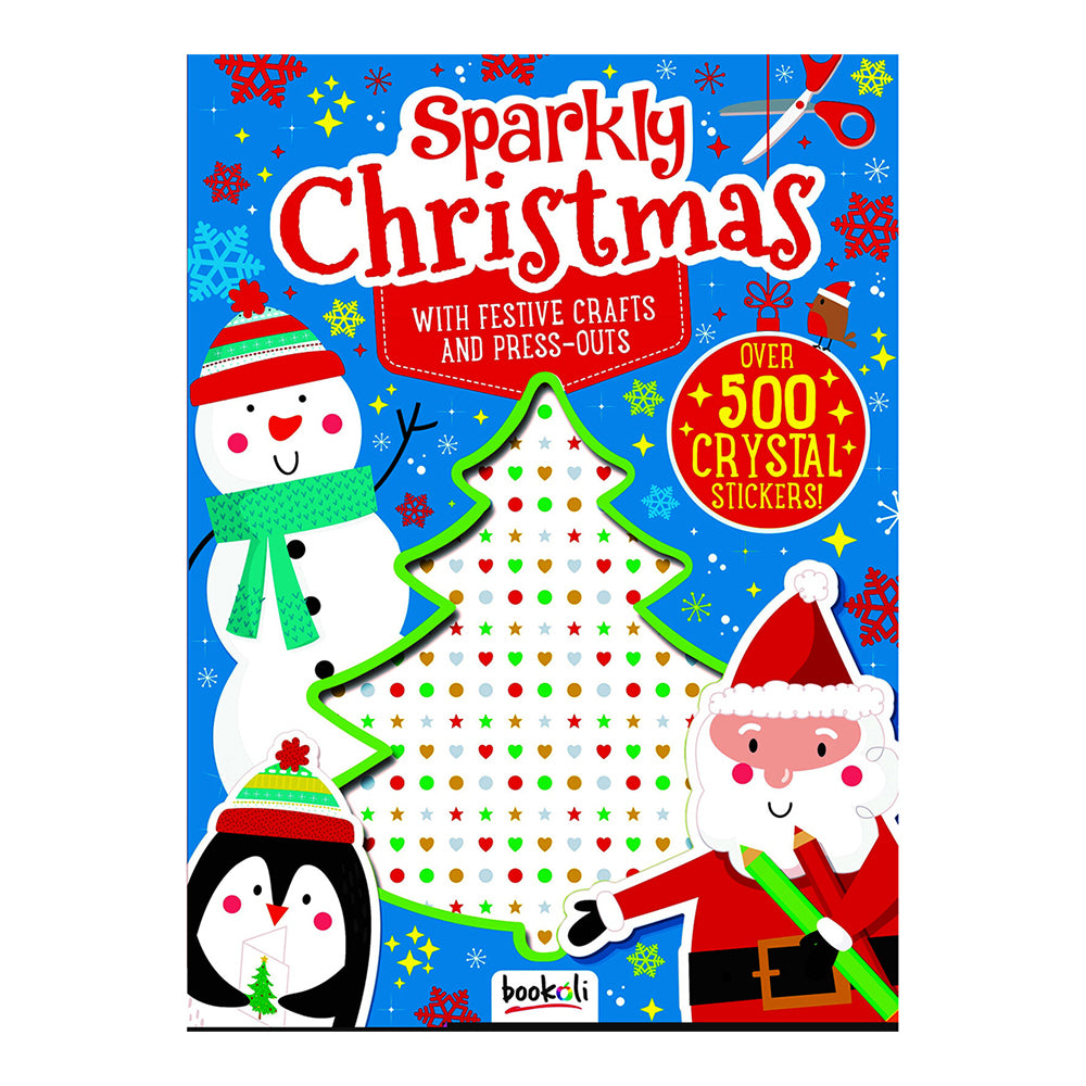 Bookoli Puffy Sticker Sparkly Christmas Kids Activity Book