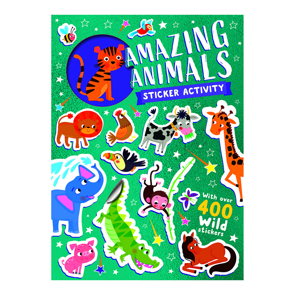 Bookoli Funky Stickers Amazing Animals Kids Activity Book