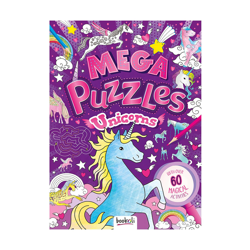 Bookoli Mega Puzzles: Unicorns Childrens Puzzle Book 3y+