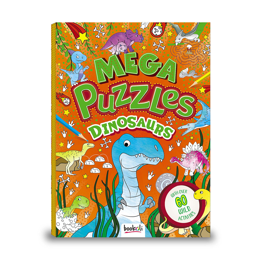Bookoli Mega Puzzles: Dinosaurs Childrens Puzzle Book 3y+