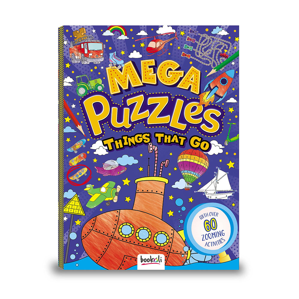 Bookoli Mega Puzzles: Things That Go Childrens Puzzle Book 3y+