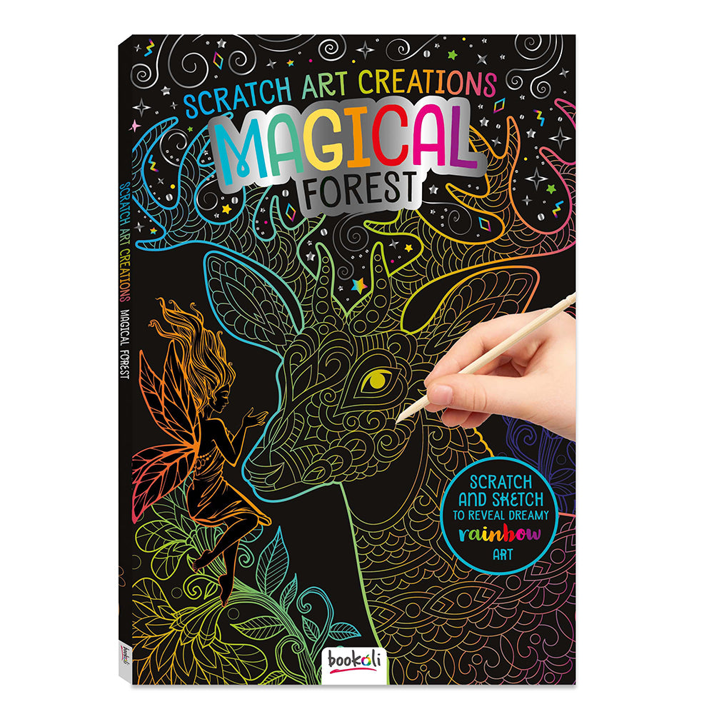 Bookoli Scratch Art Creations: Magical Forest Activity Book