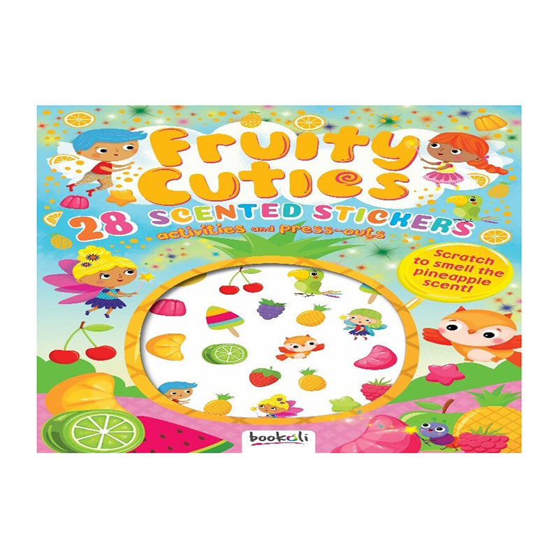 Bookoli Puffy Sticker Scented: Fruity Cuties Kids Activity Book