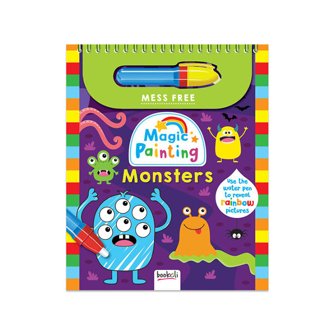 Bookoli Mess Free Magic Painting Monsters Activity Book Kids 4-6y