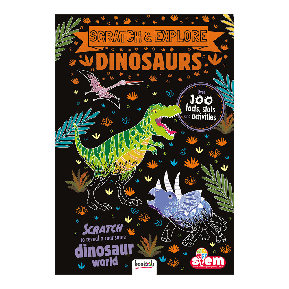 Bookoli Scratch & Learn Dinosaurs Kids Activity Book